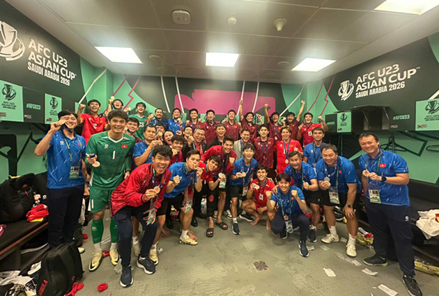 ĐT U23 Việt Nam gi&agrave;nh huy chương đồng tại VCK U23 ch&acirc;u &Aacute; 2026. Ảnh: VFF