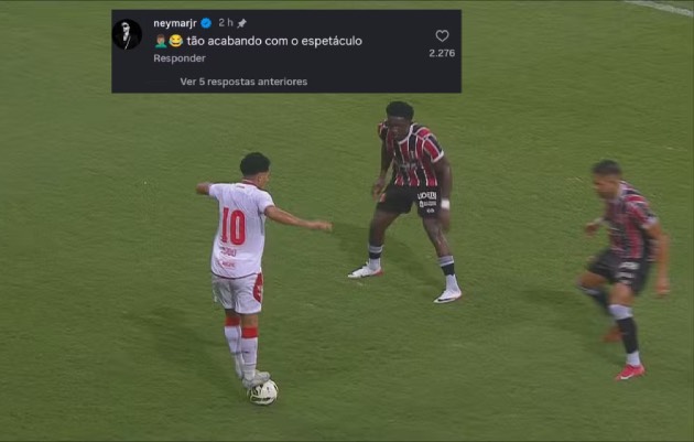 Ảnh bài viết Neymar bức xúc khi cầu thủ bị phạt vì dẫm bóng