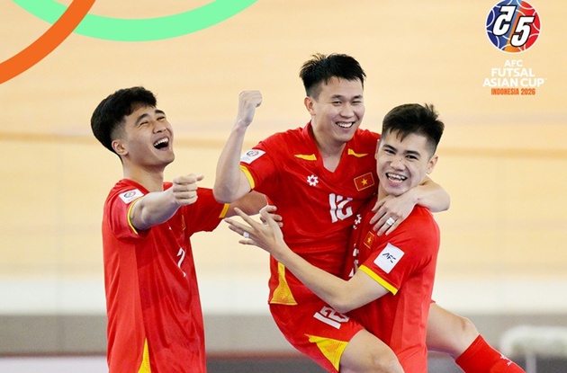 ĐT futsal Việt Nam gi&agrave;nh chiến thắng trước Lebanon. Ảnh: AFC