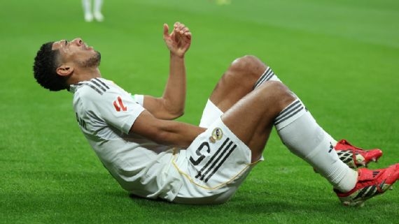 Jude Bellingham chấn thương ở trận gặp Rayo Vallecano.