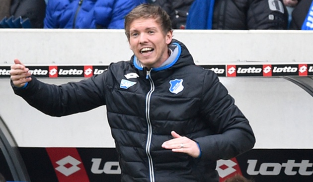 Nagelsmann từng đưa Hoffenheim dự c&uacute;p ch&acirc;u &Acirc;u.