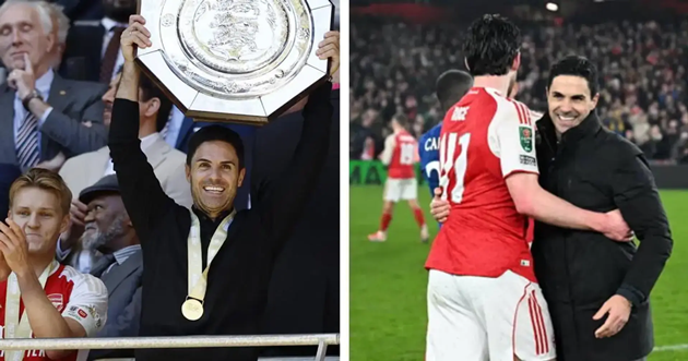 Thống k&ecirc; của HLV Arteta tại s&acirc;n Wembley gi&uacute;p Arsenal tự tin đ&aacute;nh bại Man City.
