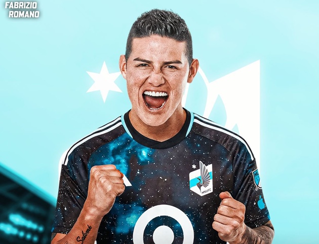 Ảnh bài viết James Rodriguez đạt thỏa thuận đến Minnesota United