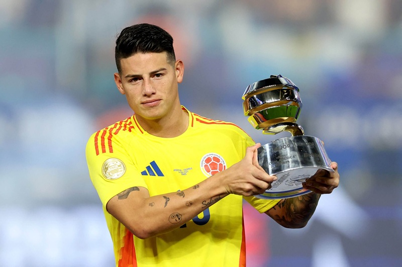 James Rodriguez là cái tên nổi bật của bóng đá Colombia.