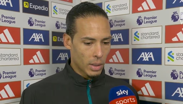 Ảnh bài viết Van Dijk phản đối HLV Slot đổ lỗi trọng tài sau trận thua Man City