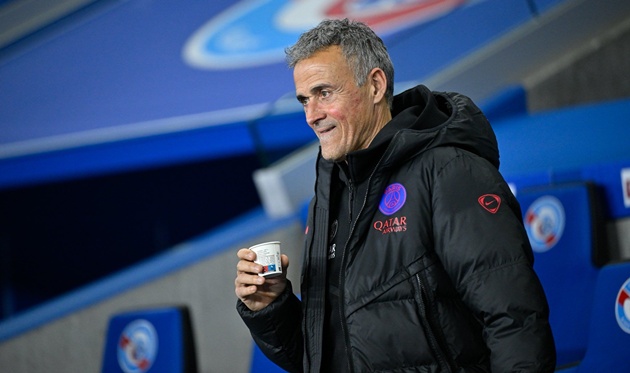 Enrique đang hạng ph&uacute;c tại PSG.