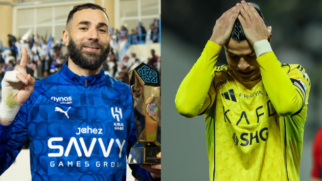 Benzema trêu chọc Ronaldo sau khi gia nhập Al Hilal.