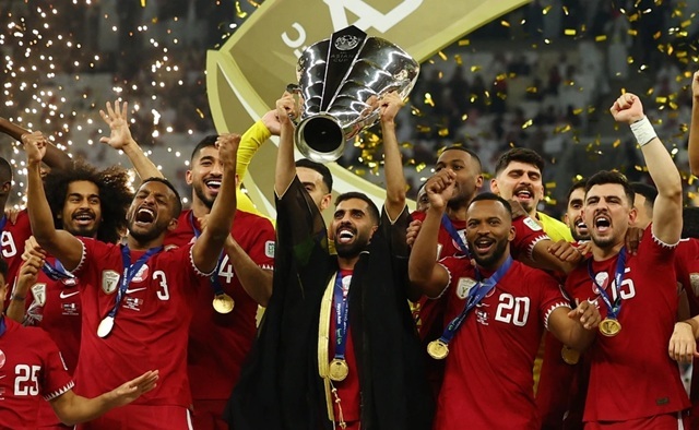  Qatar đ&atilde; 2 lần v&ocirc; địch ch&acirc;u &Aacute;.