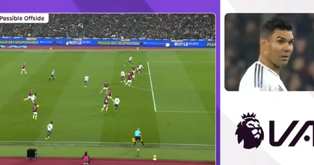 Ảnh bài viết Casemiro chột dạ trước khi VAR tước bàn thắng