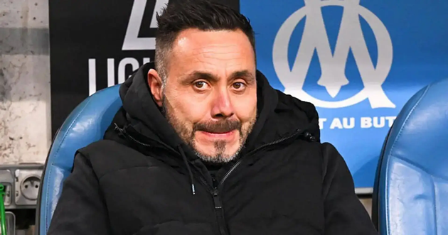 Romano x&aacute;c nhận De Zerbi chia tay Marseille.