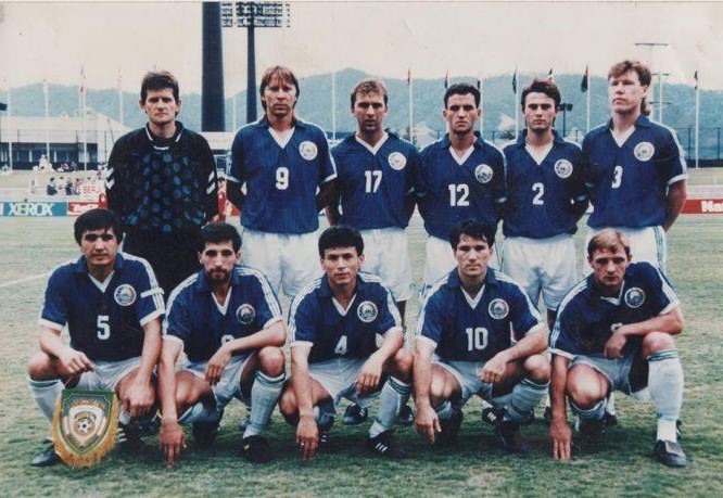 Đội h&igrave;nh Uzbekistan ở Asiad 1994.