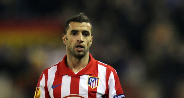 Simao Sabrosa trong màu áo Atletico.