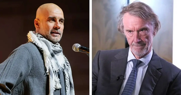 HLV Guardiola kh&ocirc;ng đồng t&igrave;nh với quan điểm của Sir Jim Ratcliffe.