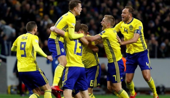 Thụy Điển đ&aacute;nh bại &Yacute;, gi&agrave;nh v&eacute; dự World Cup 2018.