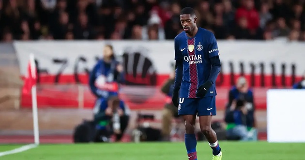 Dembele chưa chắc c&oacute; thể đ&aacute; trận lượt về.