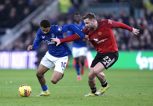 Hậu vệ trái: Luke Shaw - 7.8 điểm Dù không dâng cao tấn công quá nhiều như thường lệ do yêu cầu chiến thuật, Shaw đã hoàn thành xuất sắc nhiệm vụ phòng ngự bên cánh trái. Anh thi đấu kỷ luật, giữ vị trí tốt và đảm bảo sự an toàn tuyệt đối cho hành lang cánh mà mình phụ trách.