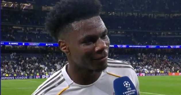 Tchouameni c&oacute; những chia sẻ sau trận thắng của Real.