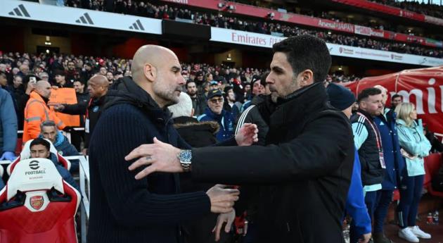 Arteta c&oacute; thể vượt qua đội b&oacute;ng của Pep Guardiola trong cuộc đua đường trường?