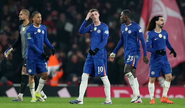 Chelsea đang tụt dốc so với Arsenal.