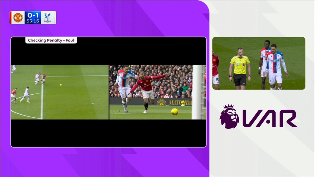 Tình huống gây tranh cãi trận MU - Palace.