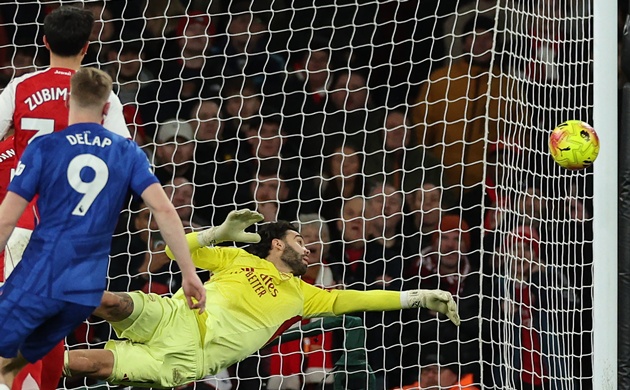 Raya giữ lại cơ hội v&ocirc; địch cho Arsenal.