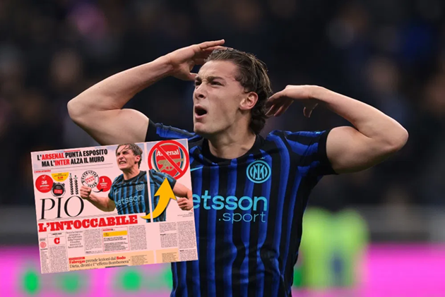 B&aacute;o &Yacute; đưa tin về sự quan t&acirc;m của Arsenal d&agrave;nh cho.