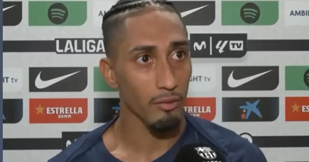 Raphinha lạc quan với chiến thắng trước Atletico, d&ugrave; Barca bị loại.