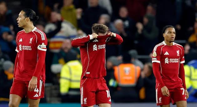 Liverpool nhận thất bại đ&aacute;ng qu&ecirc;n.