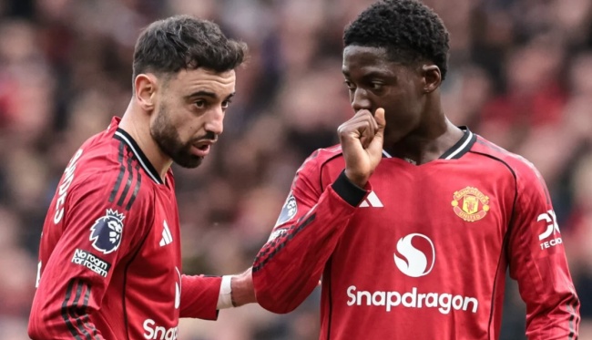 Ảnh bài viết Merson khen ngợi cặp đôi Fernandes và Mainoo dưới thời Carrick