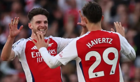 Ảnh bài viết Arsenal đón Declan Rice và Kai Havertz trở lại đấu Brighton