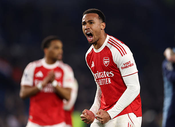 Gabriel tỏa s&aacute;ng trong trận thắng Brighton. 