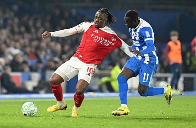 Eberechi Eze (6/10): C&oacute; đường chuyền tho&aacute;ng cho Saka đầu trận, nhưng sau đ&oacute; mờ nhạt v&agrave; kh&ocirc;ng cầm được b&oacute;ng để tạo đột biến.