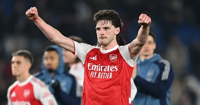 Ảnh bài viết Declan Rice đáp trả khi Arsenal bị chê thắng xấu xí