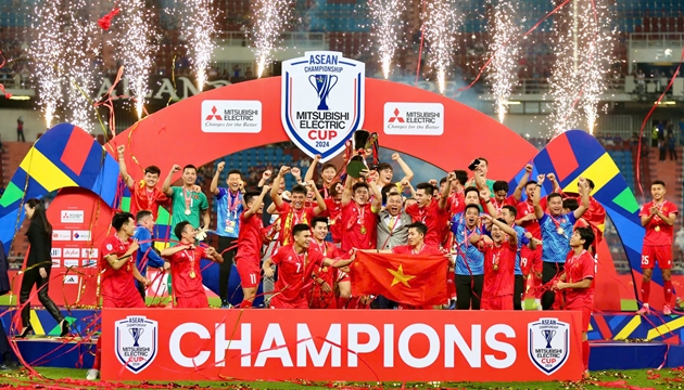 Chức v&ocirc; địch Đ&ocirc;ng nam &Aacute; gần nhất của đội tuyển Việt Nam.