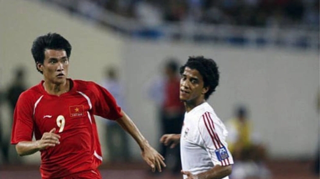 Cựu danh thủ L&ecirc; C&ocirc;ng Vinh tại Asian Cup 2007.