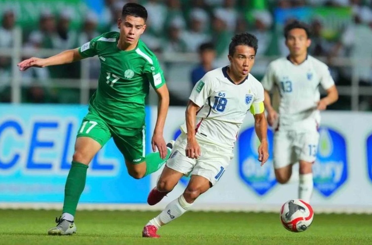 Turkmenistan đang nắm lợi thế trước Th&aacute;i Lan.