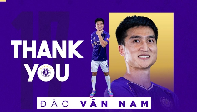 Ảnh bài viết Hà Nội FC chia tay Đào Văn Nam dù vẫn còn hợp đồng