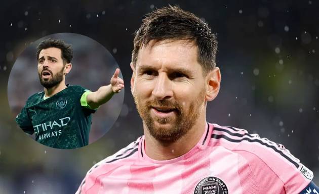 Messi t&aacute;n th&agrave;nh &yacute; tưởng Inter Miami chi&ecirc;u mộ Bernardo Silva.