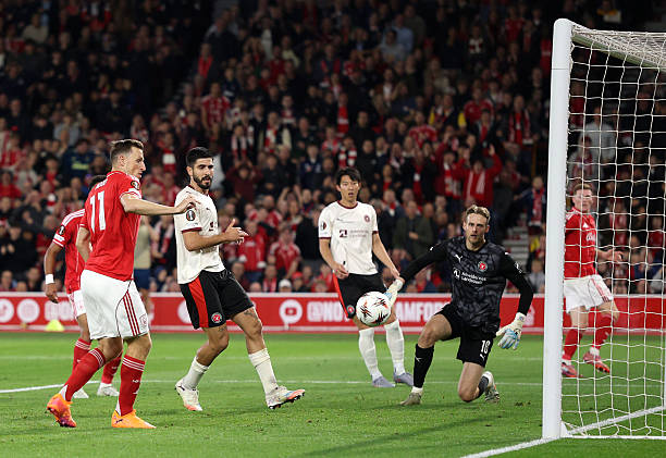 Nottingham từng nhận thất bại trước Midtjylland ở v&ograve;ng ph&acirc;n hạng.