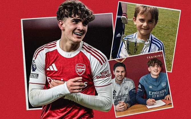 Ảnh bài viết Thần đồng Max Dowman mang bóng dáng Messi tại Arsenal
