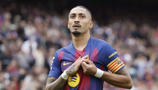 Ảnh bài viết Raphinha lập hat-trick, lọt Top 10 chân sút tốt nhất La Liga