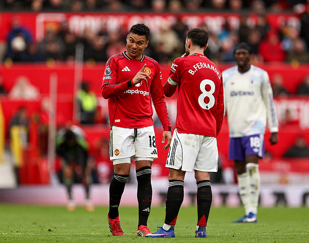 Sự kết hợp giữa Casemiro v&agrave; Bruno Fernandes đ&atilde; kh&ocirc;ng &iacute;t lần cứu rỗi Quỷ đỏ.