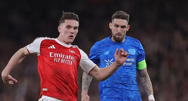 Viktor Gyokeres (8 điểm): C&oacute; một c&uacute; s&uacute;t từ ngo&agrave;i v&ograve;ng cấm trong hiệp hai nhưng bị Blaswich đổ người cản ph&aacute;. Trở n&ecirc;n cực kỳ nguy hiểm từ khoảng ph&uacute;t 63, với một quả tạt ch&igrave;m rất mạnh su&yacute;t tạo ra cơ hội trước khi một c&uacute; s&uacute;t kh&aacute;c bị đổi hướng đi chệch cột dọc. C&oacute; một quả tạt tuyệt vời bằng ch&acirc;n tr&aacute;i để Saka đ&aacute;nh đầu ngang tạo điều kiện cho Havertz ghi b&agrave;n (nhưng kh&ocirc;ng được c&ocirc;ng nhận).