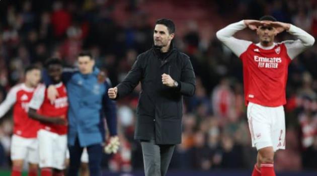 Thầy tr&ograve; HLV Arteta đang l&agrave;m rất tốt ở Champions League.
