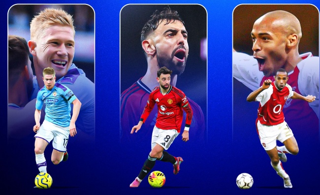 Ảnh bài viết Liệu Bruno Fernandes có phá kỷ lục của Henry, De Bruyne?