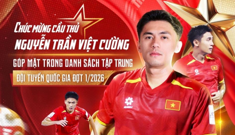 Việt Cường xứng đ&aacute;ng được HLV Kim Sang Sik trọng dụng.