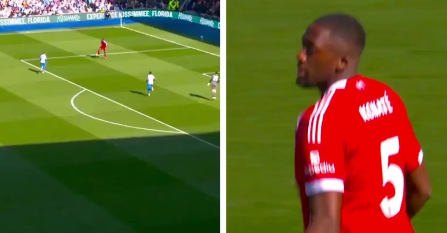 Pha xử l&yacute; thiếu tập trung của Konate l&agrave; nguồn cơn dẫn đến b&agrave;n thua đầu ti&ecirc;n.