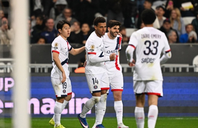 Desire Doue ghi b&agrave;n cho PSG.