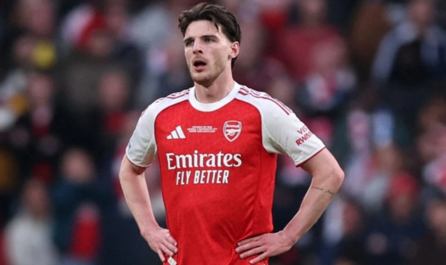 Rice rời trại tập trung ĐT Anh để về lại Arsenal