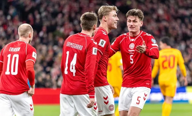 Hojlund sẽ l&agrave; điểm tựa h&agrave;ng c&ocirc;ng của Đan Mạch